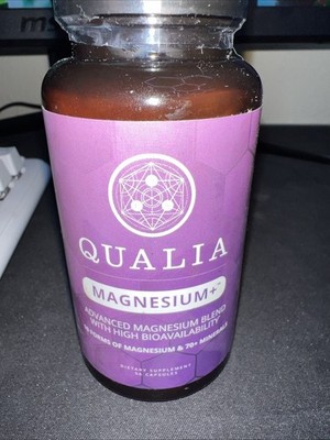 QUALIA MAGNESIUM+ | Doctor-Formulated Premium Magnesium Formula  Exp2027 56ct