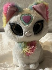 My Fuzzy Friends Magic Whispers Interactive Plush Kitty Cat White Rainbow Heart