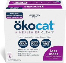 Okocat Super Soft Clumping Wood Delicate Paws Cat Litter, 14.8 lbs.