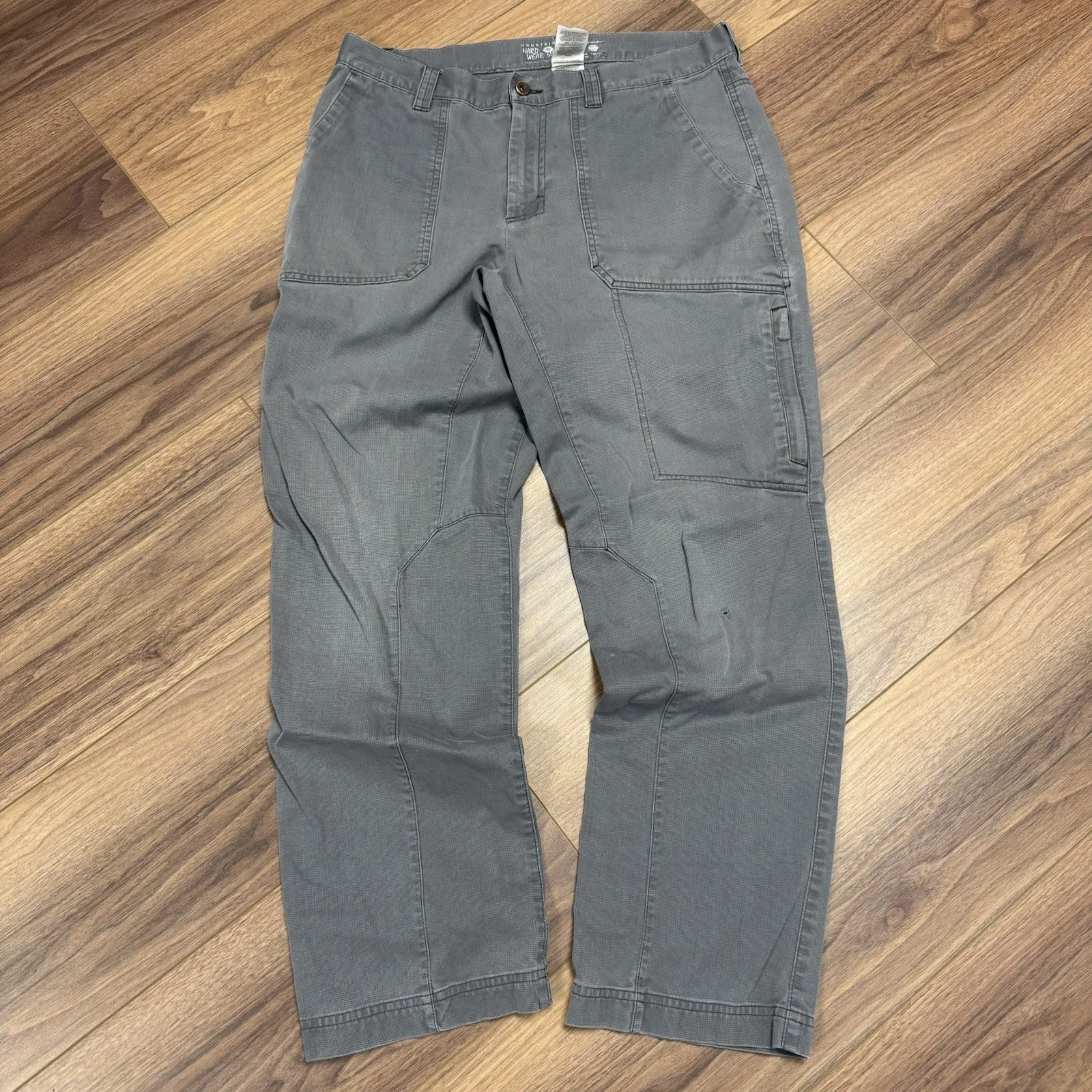 Mountain Hardwear Pants Mens 34x23 Gray Outdoor Hiking Utility