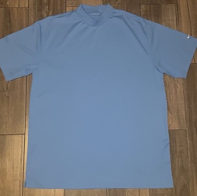 Men s NIKEGOLF light blue Mock Neck Size XXL