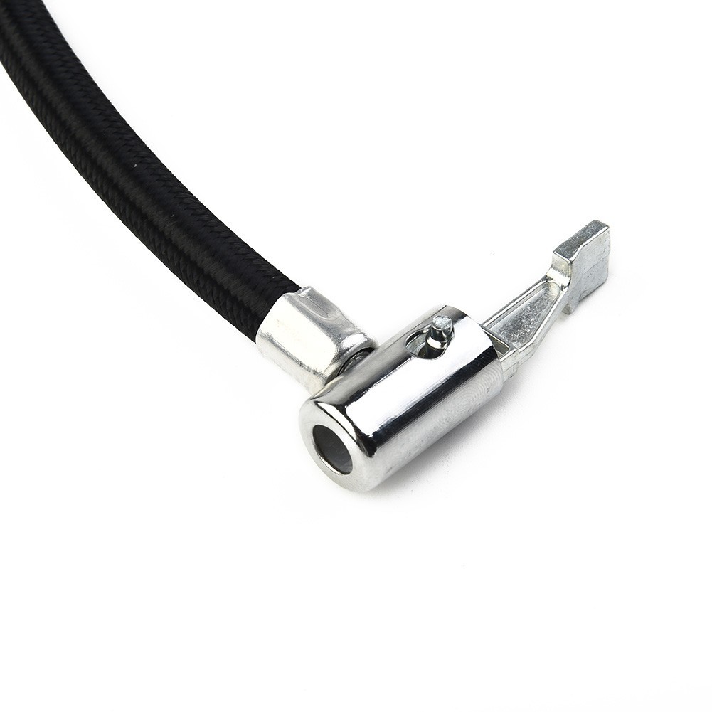Air Inflator Hose Adapter Pump Replacement Rubber+Metal+Cloth 60cm Valve