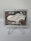 The Franklin Mint 1978 Greatest Corvette .925 Sterling Silver Bar #1195