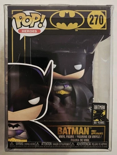 FUNKO POP HEROES 270 BATMAN (FIRST APPEARANCE) FIGURE with PROTECTOR SHIPS FAST