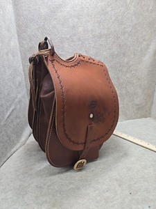 Vintage TODD Maker Weisman Leather Saddle Horn Pommel Bag 26” Western. 10" Deep
