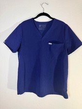 FIGS Catarina One Pocket Scrub Top Navy Blue Size L FW1000