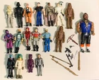 Vintage 1970s 1980s Action Figures Lot Star Wars GI Joe M.A.S.K Kenner Mixed Lot