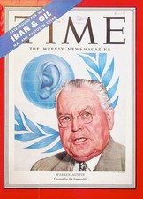 Original FEB 5, 1951 TIME Cover Only: WARREN AUSTIN #COLLECTIVE