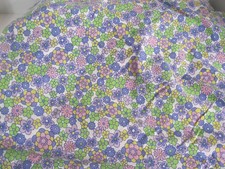 Fitted Sheet Twin Blue Purple Green Yellow Fl...