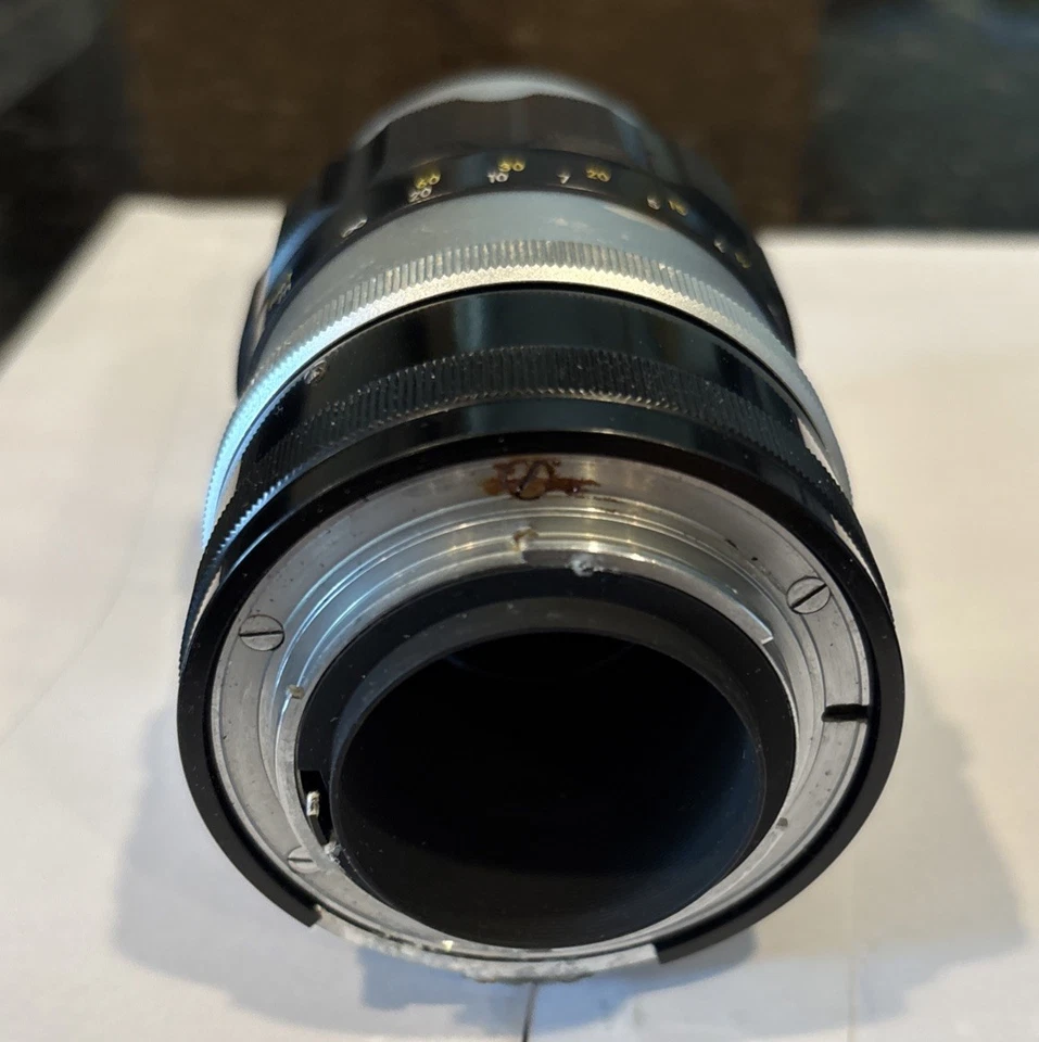 NIKON NIKKOR-Q AUTO 1:3.5 F-135MM LENS NIPPON KOGAKU JAPAN W/ L39 52MM FILTER - Image 4 of 4