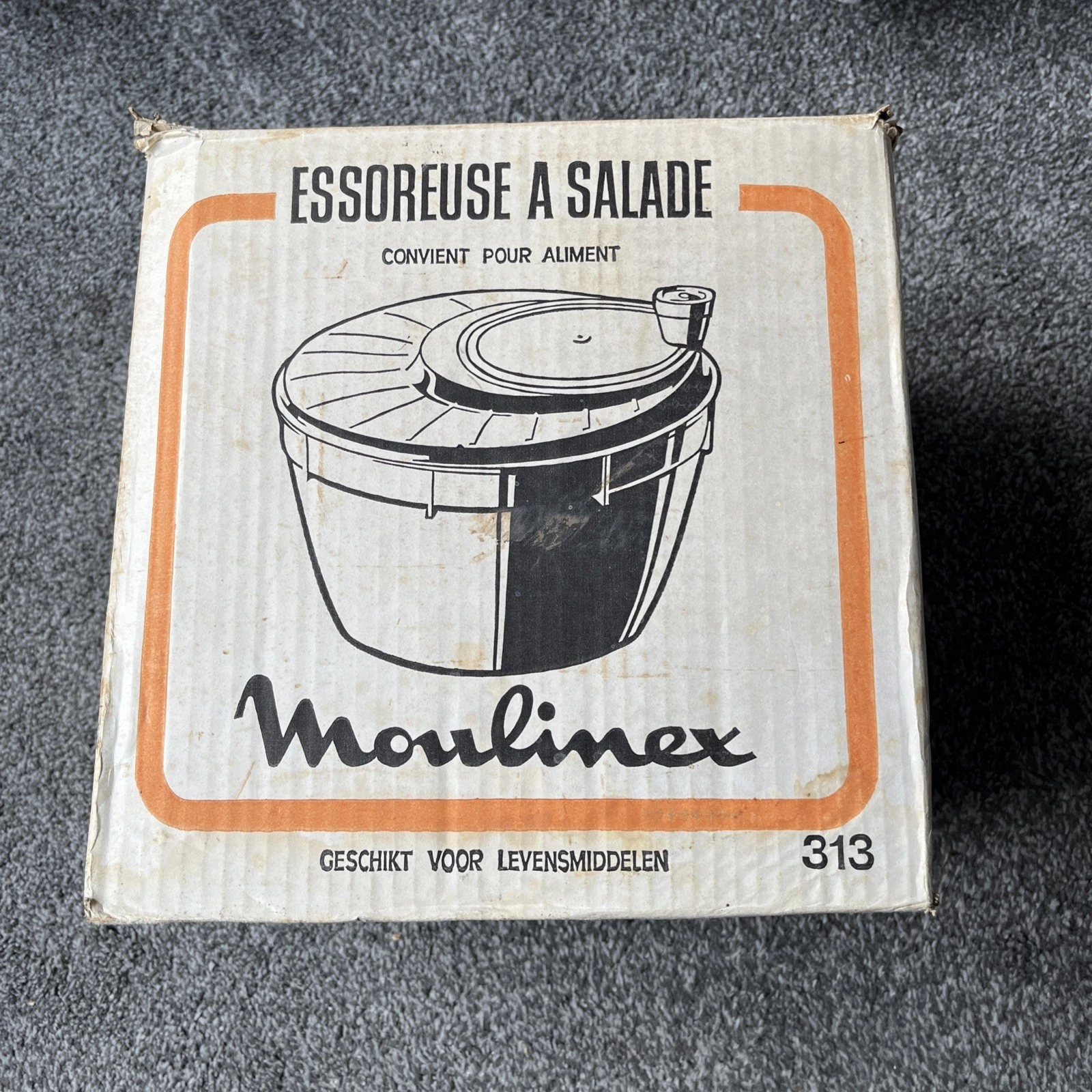 Moulinex 313 Salad Spinner from The 1970’s Orange in Original Box - Free Postage
Opens in a new wind