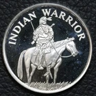 1oz Silver Indian Warrior PROOF Round - One Ounce Coin - Horse w/ Warrior
