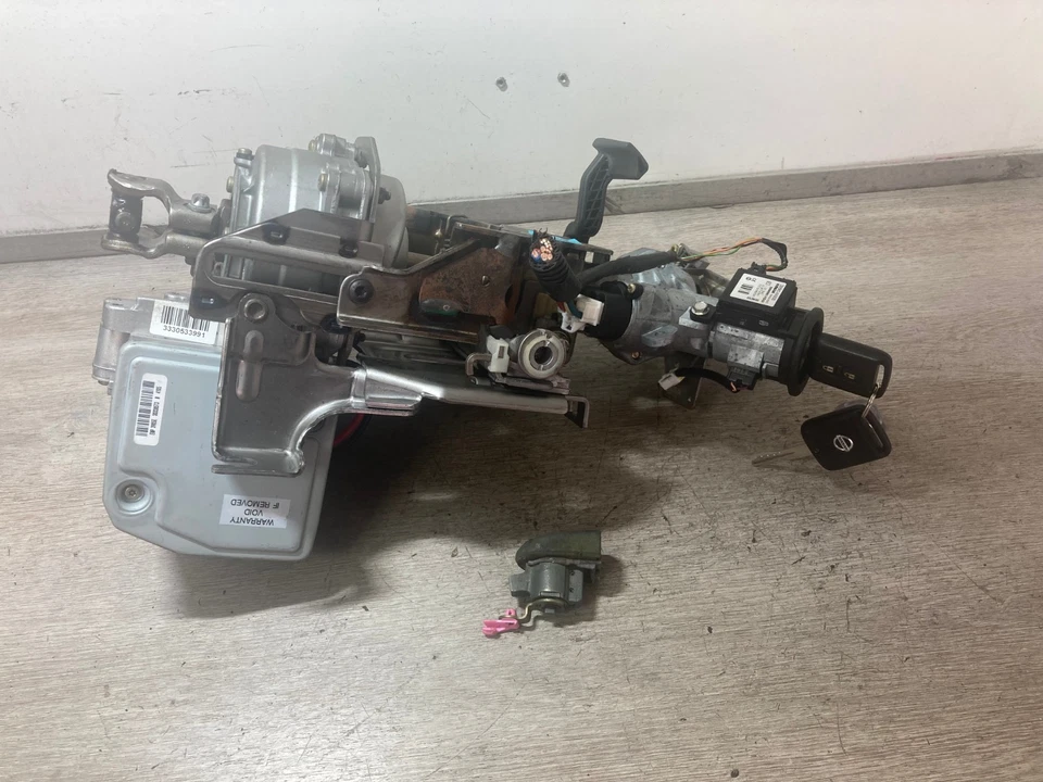 Nissan Micra 2005 columna de dirección eléctrica barril de encendido y llavero 48810BC10A Foto 3 de 4