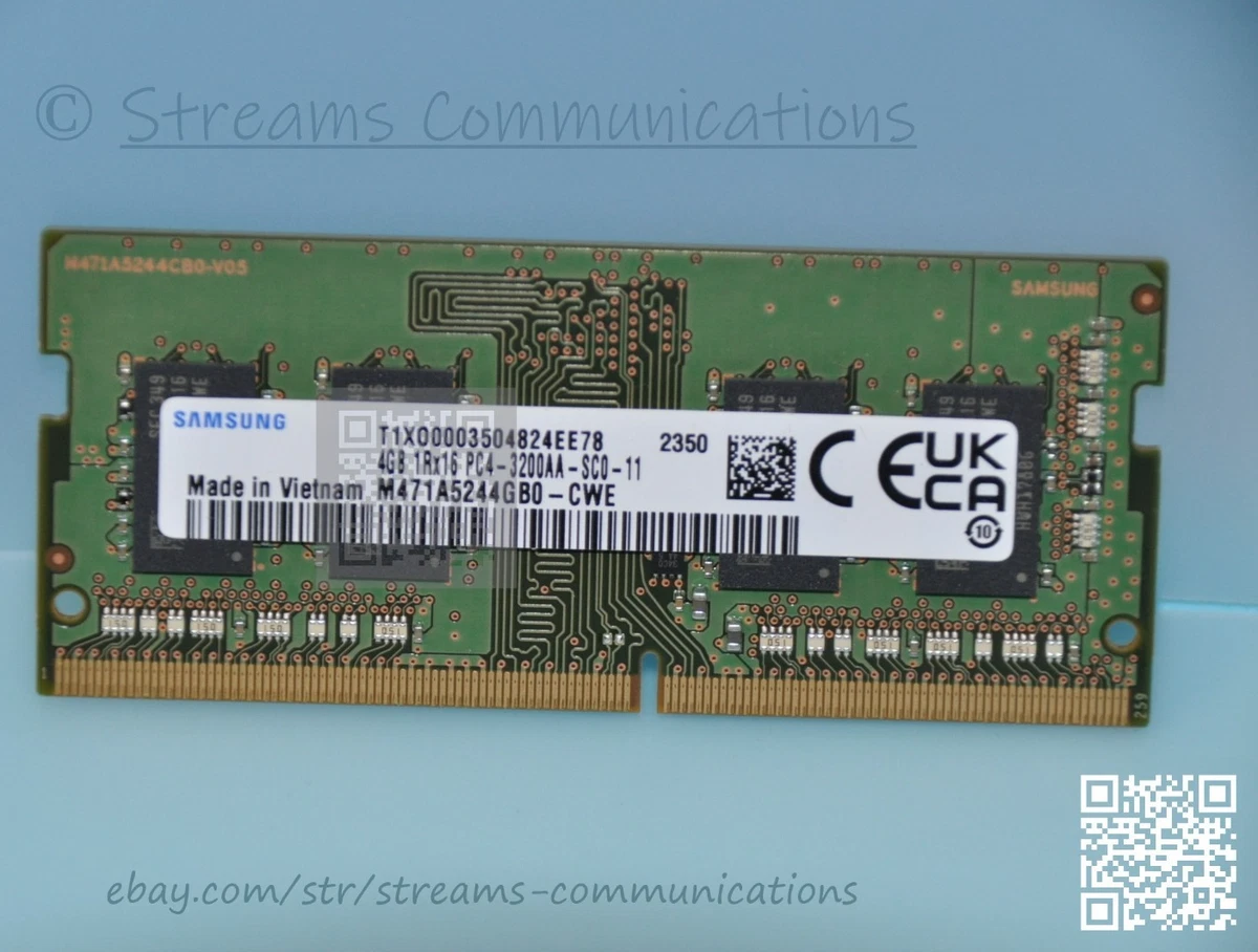 Samsung DDR4 SDRAM 4 GB Capacity per Module Memory (RAM) for sale