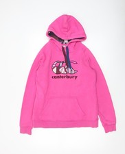 Canterbury Womens Pink Uglies Hooded Pullover Hoodie Size 12