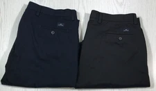 Y2K Dockers Classic Fit Flat Front Chino Pants Men 38x32 Blue Black Lot of 2