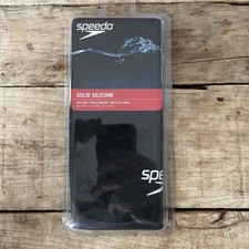 Speedo Solid Silicone Swim Cap Black One Size All