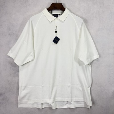 Bobby Jones Polo Shirt Mens 3XB Big XXXL White Peruvian Cotton Players Golf NWT