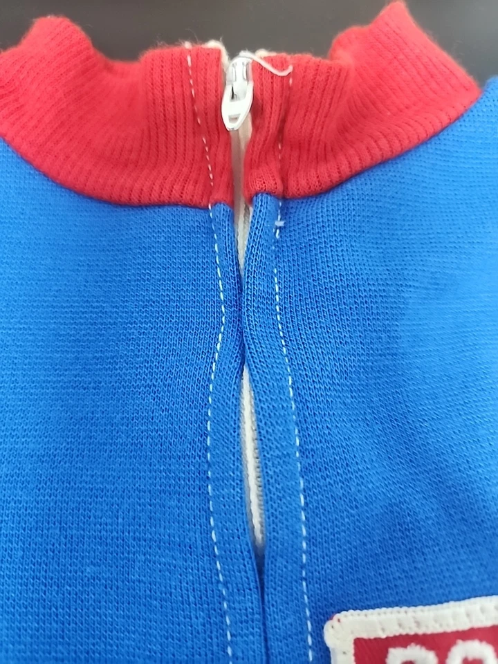 ВИНТАЖНЫЙ игровой костюм Doe-Spun комбинезон 2T красный, белый и синий - Изображение 4 из 4