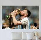 Lionel Messi World Cup Canvas Wall art Football legend Pop culture Home Decor