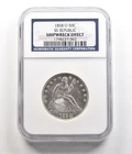 1858-O Seated Liberty Half Dollar SS Republic Shipwreck Effect NGC *5534