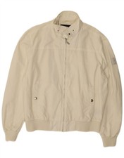 REFRIGUE Giubbotto Bomber Uomo UK 44 2XL Bianco Off Cotone FR02