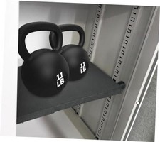 Adjustable Locker Organizer Shelf, 30LB Load-Bearing Metal Locker Shelf 1 Black