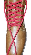 2 pair Flat narrow Red boot laces shoelaces shoestring Hoodie Strings