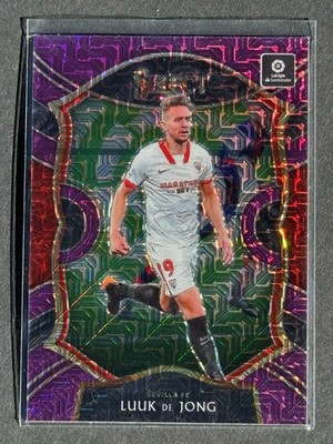 Luuk de Jong 2022 Panini Prizm #25 Purple Disco Mojo PSV Eredivisie