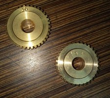 Set Of Van Norman 777 777-s Worm Gear Part Number 777-24 36 Teeth 34 Teeth