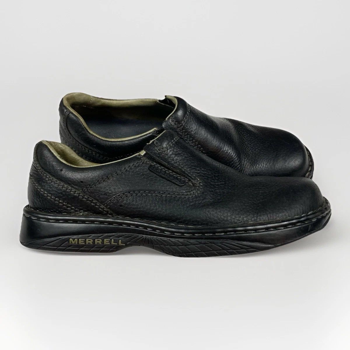 Merrell Mens Black Suede Slip On‎ Loafers 8 World Map Tread Shoes Casual Comfort Merrell Black Solid Casual Shoes for Men for sale | eBay main image 3