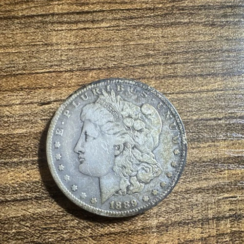 Morgan Silver Dollar 1889 Circulated $1 Coin 0.9 Fineness Uncertified
