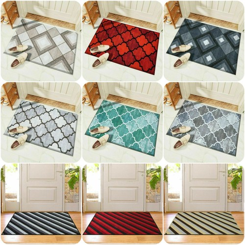 New Modern NonSlip Indoor Door Mat Washable Large Rug Hallway Runner