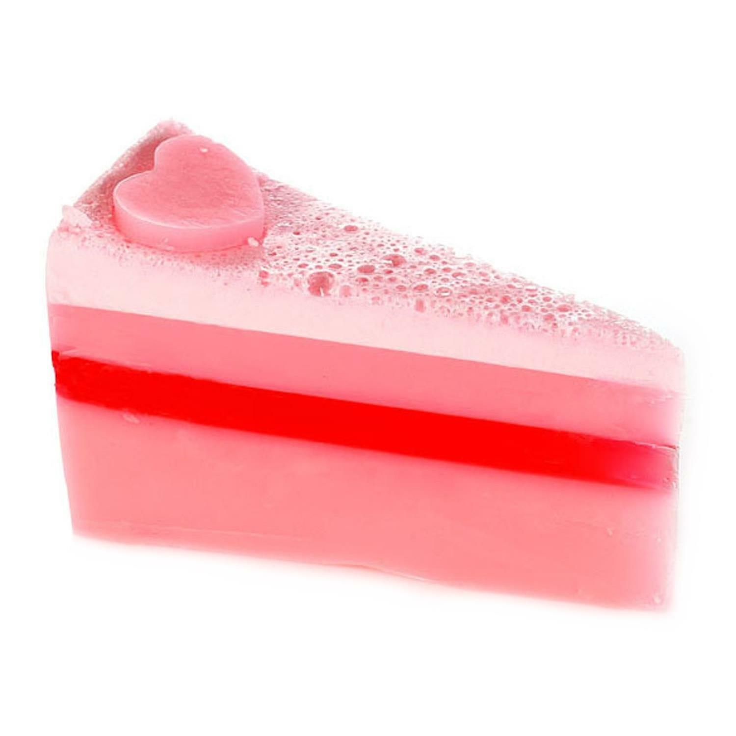 Scented Soap Bar Raspberry Cake Slice Luxury Handcrafted Gift Bomb Cosmetics