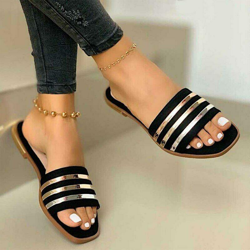 Zapatillas De Verano Para Mujer Planas Sandalias Casual | eBay