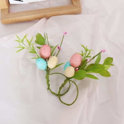 10PCS Easter Egg Napkin Ring Set  Spring Table Decorations  for Holiday Dinning