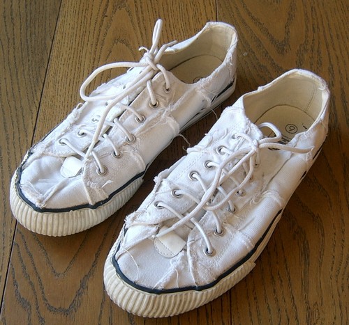 EVERLAST UNISEX WHITE PATCHWORK CANVAS 