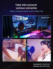 SF666R USB Microphone RGB Microfone Condensador Wire Gaming Mic for Podcast Reco