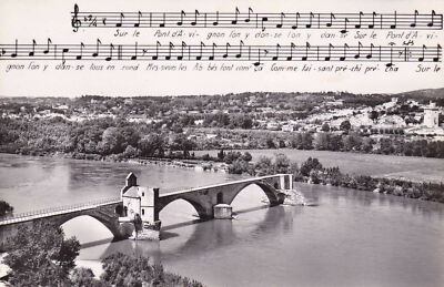 POSTCARD CPSM BLACK & WHITE / AVIGNON LE PONT ST BENEZET AU PONT D'AVIGNON
