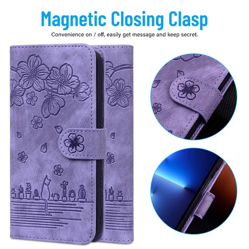 For iPhone 16 15 14 13 12 11 Pro Max 8 7 Plus XR XS Flip Wallet Card Holder Case - Picture 3 of 14