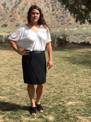 Buy Worthington Stretch ALine KneeLength Black Skirt Size 12 Online