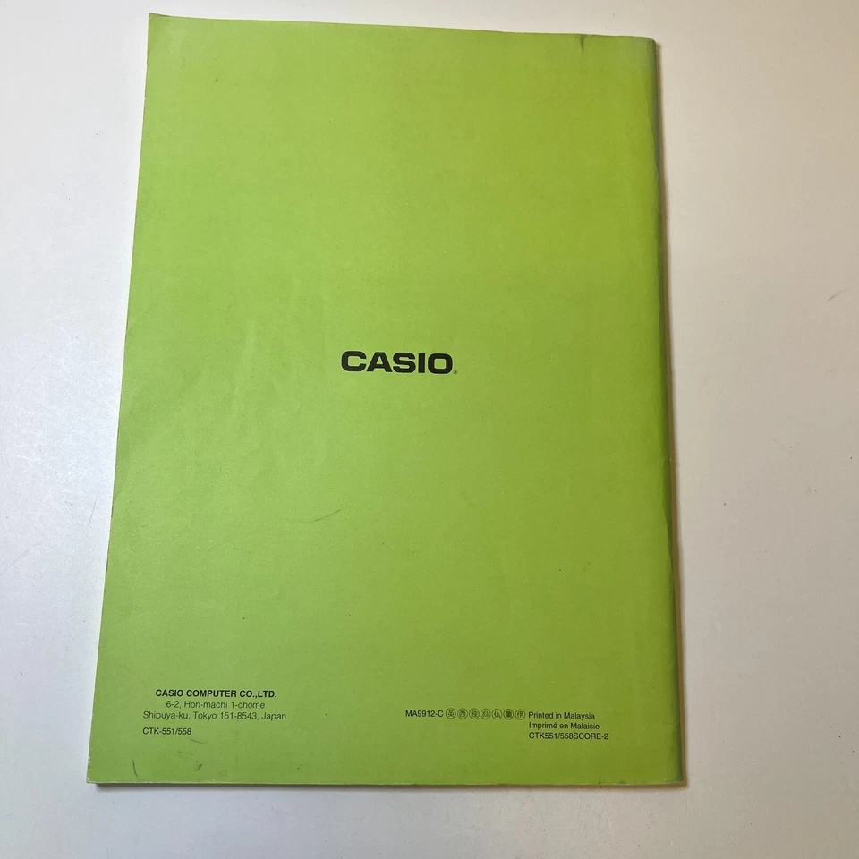 Original Casio Song Music Book CTK-551 Keyboards 99 Songs 104 Pages CTK551SCORE2 - Image 2 of 4