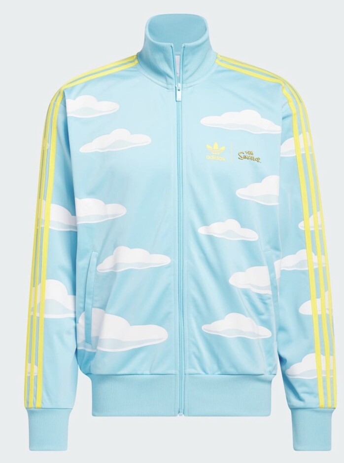 ADIDAS x Simpsons Cloud Track Jacket Mens Medium Blue White ADIDAS x Simpsons Cloud Track Jacket Mens Medium Blue White
