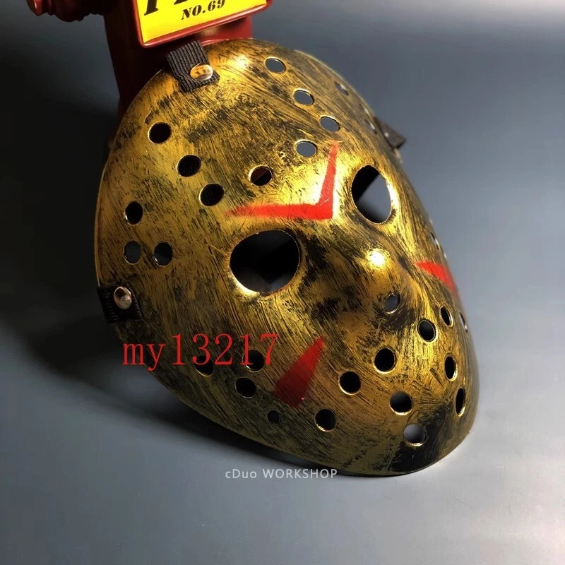 FRIDAY THE 13TH JASON VOORHEES HOCKEY MASK HALLOWEEN COSTUME PARTY HORROR PROP - Image 4 of 4