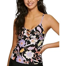 MSRP $30 Hula Honey Floral Tankini Top Size XS (DEFECT)