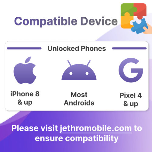 $7.10/Mo Jethro Mobile Prepaid Phone Plan: 1GB Data, 1000 Talk & Text SIM Card - Picture 7 of 7