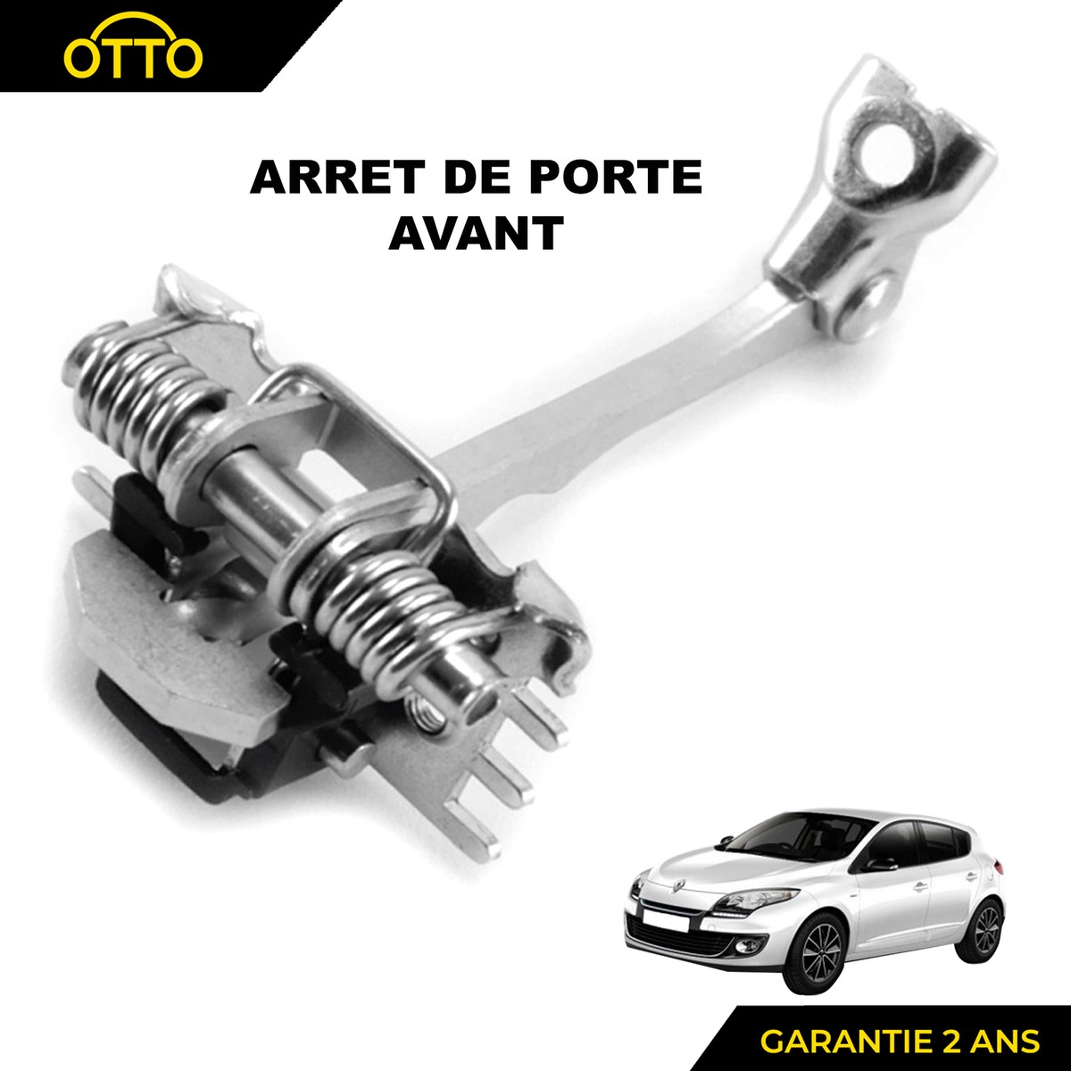 Lot De 4 Arrêts De Porte Pour Renault Megane 3 Et Fluence DCI - Avant/arrière, Gauche/droit - Noir