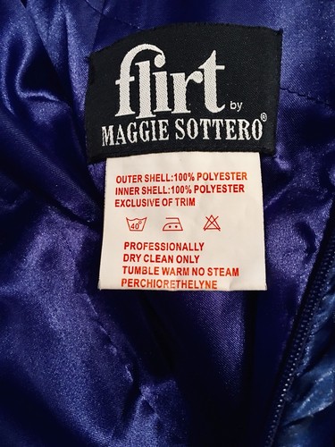 Flirt By Maggie Soterro Womens Formal Ballroom Gown Embellished Long Size 6 NWT - Picture 12 of 12