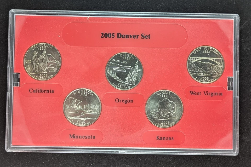 1999 - 2005 State Quarter Collection Coin Sets P D S Proof + Gold & Platinum Plt - Image 4 of 4