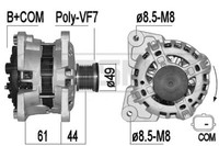 Messmer Lichtmaschine Generator 90A 14V FüR Renault Captur 0.9 Tce 90 1.0 Sce